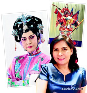 来自新加坡的52岁资深京剧演员林美莲推广京剧艺术
