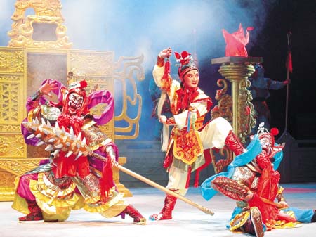 国家京剧剧院一发行，就卖光了京剧《宝莲灯》的大型神话故事。

