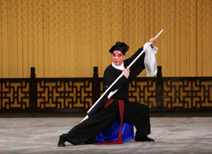 京剧《宋武》李哲饰演老虎朱河基饰演吴大郎的宋武东欢
