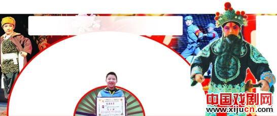 吴文杰，一个14岁的男孩，赢得了戏剧比赛青年组的第一名。
