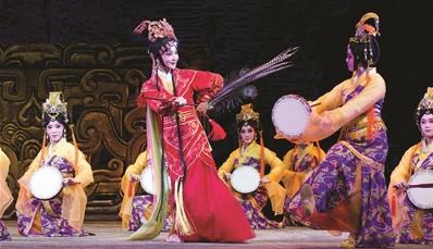 第二届江苏艺术展月的首场演出是一部新的历史京剧《如记》
