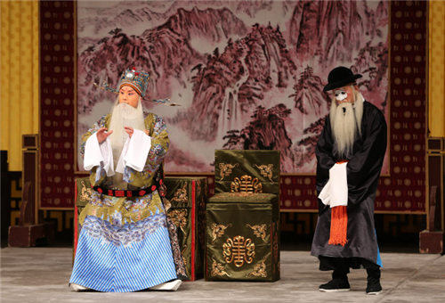 京剧《龙凤呈祥》蓝天饰演乔玄