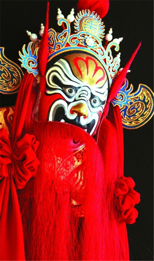 程少岩京剧脸谱作品，火判脸谱造型