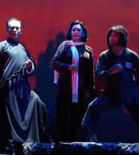 长安大剧院在5月22日上演了多媒体音乐京剧《涅槃之夜》。
