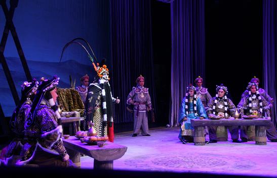 京剧《丝路长城》杨赤饰演北荒