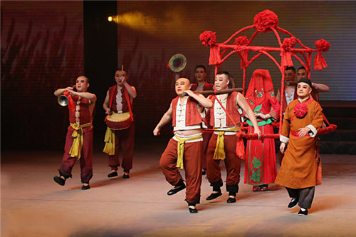 邯郸大剧院上演了一部新的大型话剧《红高粱》
